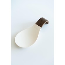 Tezgah Üstü Silikon Kaşıklık, Akasya Saplı, Pratik ve Şık Tasarım