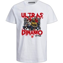 Ultras Dinamo Bükreş Fc Dinamo - Ultras 1948 Baskılı Pamuklu Tişört