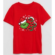 Ho Ho Ho Grinch Baskılı Grinchmas Baskılı Yenil Yıl Erkek Pamuklu Tişört