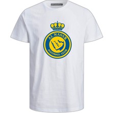 Al Nassr Football Club Baskılı Pamuklu Suudi Arabia Baskılı T Shirt