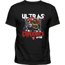 Ultras Dinamo Bükreş Fc Dinamo - Ultras 1948 Baskılı Pamuklu Tişört