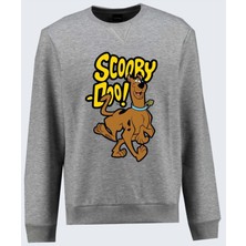 Scooby Doo Baskılı Sweatshirt Pamuklu Erkek Sweatshirt