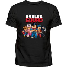 Roblox Squad Baskılı Pamuklu Çocuk Tshirt