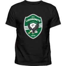 Pfk Ludogorets Razgrad Baskılı Pamuklu T-Shirt