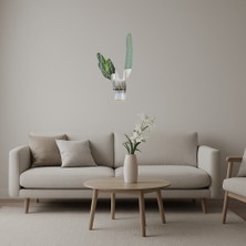 Modern Kaktüs Tasarımlı  Duvar Aynalı Tablosu - MONAS3753-3212