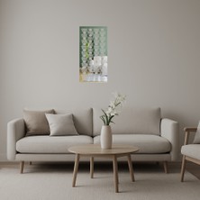 Modern Geometrik Desenli  Duvar Aynalı Tablosu - MONAS3780-5740