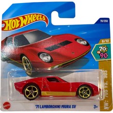 Hot Wheels 71 Lamborghini Miura SV 1/64 Ölçekli Metal Araba Gerçekçi Detaylarla Tasarlandı