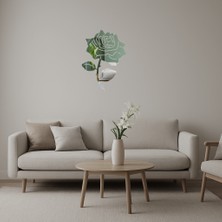 Çiçek Desenli Dekoratif Aynalı Tablo - MONAS5026-1784