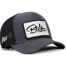 BlackBörk V2 Trucker Boss - 1bs Kod Logolu Unisex Antrasit-Siyah Şapka