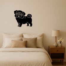 Sevimli Pug Köpek Dekoratif Duvar Tablosu - MONAS4227-6756