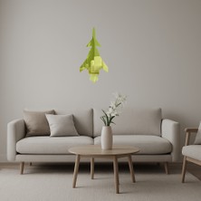 Retro Uçak Desenli Altın Aynalı Tablo - MONAS8077-5392