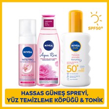 NIVEA SUN Anında Güneş Koruyucu Vücut Spreyi 200ml SPF50, Yüz Temizleme Köpüğü, Tonik 200ml