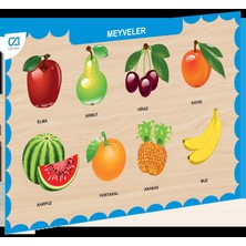 Ca Games CAAHS-3206  Ahşap Meyveler Bul-Tak