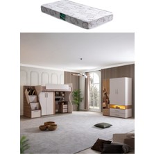 Ranza, Milano Ranza 2 Kapaklı Dolap Çalışma Masası 3 Kapaklı Dolap 1 Adet Comfort Yatak