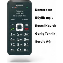 DS01 Tuşlu Cep Telefon - Kamerasız, Büyük Tuşlu, Type-C Şarj, Fm Radyo, Bluetooth,Kablolu Kulaklık Hediyeli,Yaşlılar,Çocuklar ve Askerler İçin Uygun