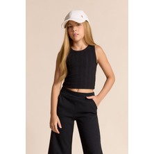 DeFacto Bisiklet Yaka Basic Düz Atlet Kız Çocuk Z7815A625HS