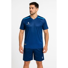 Sportech Lacivert-Turkuaz Forma Takımı K0138 (TEK KELİME ISİM VE NUMARA YAZILIR)
