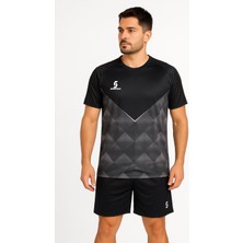 Sportech Siyah Forma Takımı K0147 (TEK KELİME ISİM VE NUMARA YAZILIR)