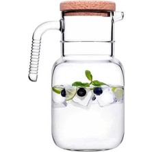 Paşabahçe Mantar Kapaklı Cam Karaf Sürahi - 1500 cc