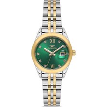 Ferro Sarı ve Gümüş Çelik Kordon Kadın Kol Saati FL21618AWT-D6