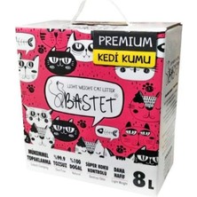 Bastet Topaklanan Premium Doğal Kedi Kumu 8 Litre