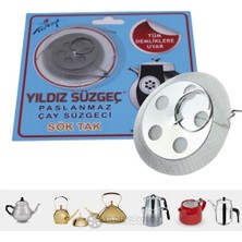 Skygo Çaydanlık Demlik İçi Paslanmaz Sök Tak Süzgeç 50’li