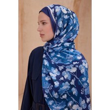 Belli Fresh Tela Şal 4 - 03  Lacivert Karışık Desen 49708
