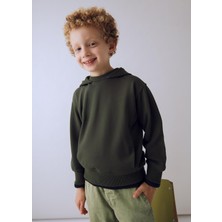 Mayoral Erkek Çocuk Kapşonlu Sweatshirt Yeşil