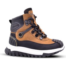 Otto Erkek Çocuk Soğuk Havaya ve Suya Dayanıklı Hakiki Deri Taba Rengi Kışlık Bot