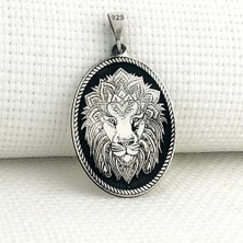 Takılingo 925 Ayar Gümüş Aslan Figürlü Kolye Ucu