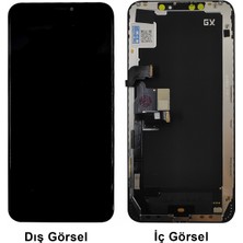 Teknonet  iPhone XS Max Uyumlu GX Oled Lcd+Dokunmatik+Çıtalı (Siyah) NT-97467