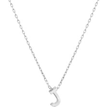 Gimora Mini J Harfi Gümüş Kolye