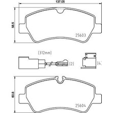 Arka Balata Ford Tourneo Custom-Transit Custom 2.2 Tdci 12 Kablosuz Almla
