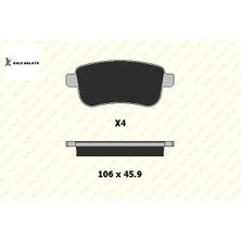 Arka Fren Balatasi Fluence-Megane Iii-Iv-G.scenic