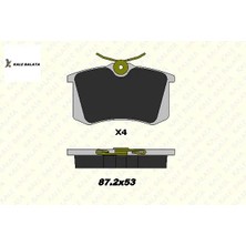 Arka Fren Balatasi 207-208-307-308-PARTNER-807-405