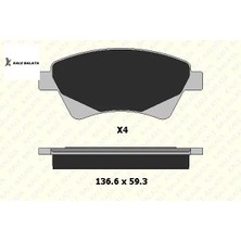 Ön Fren Balatasi Megane Ii-Kangoo-Scenic Ii 1.9dci