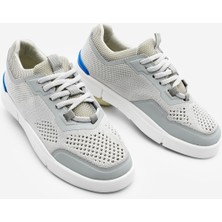 Marjin Kadın Sneaker Örgü Triko Koşu Ve Yürüyüş Spor Ayakkabı Norge Gri