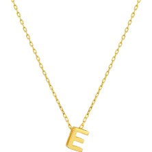 Gimora Mini E Harfi Gümüş Kolye