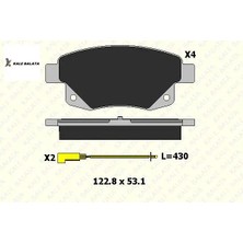 Arka Fren Balatasi 2 Fişli Transit V347-AMAROK
