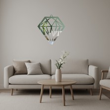 Elmas Geometrik Desenli Dekoratif Aynalı Tablo - MONAS5216-1785