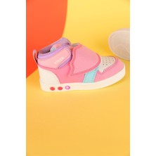 22-30 Numara Kız Çocuk Vicco Ufo Işıklı Pembe Spor Ayakkabı