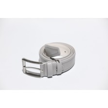 The Booss %100 Deri 3.5 cm Tbk 034 Gri Dikiş Detaylı