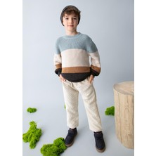 Mayoral Erkek Çocuk Lastik Belli Kadife Pantolon Krem