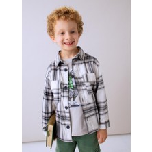 Mayoral Erkek Çocuk Ekose Gömlek Gri