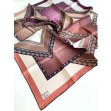 Levidor Tivil Saf Ipek Eşarp 49685 Krem Karışık Desen