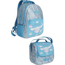 Wiggle Cinnamaroll Lisanslı Yeni Koleksiyon Premium 2'li Okul Seti Sırt Çantası-Beslenme Çantası