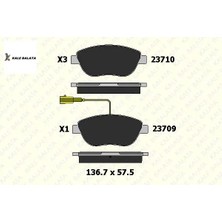 Ön Fren Balatasi 1 Fiş Doblo-Linea-G.punto-Corsa D Kale Balata  77365716/ GDB1483/ 93189816  Fıat 23710 192 05 Ans Kd1