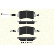 Fren Balatasi Arka 106MM  Insignia A16XER  09->