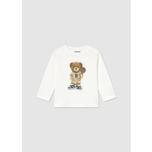Mayoral Erkek Bebek Ayıcıklı Sweatshirt Krem