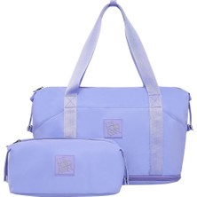 U.s. Polo Assn. U.s. Polo Assn 24000 Anne Bebek Bakım Çantası Iç Çantalı Genişleyebilir Omuz Çantası Günlük Kol Çanta Lila